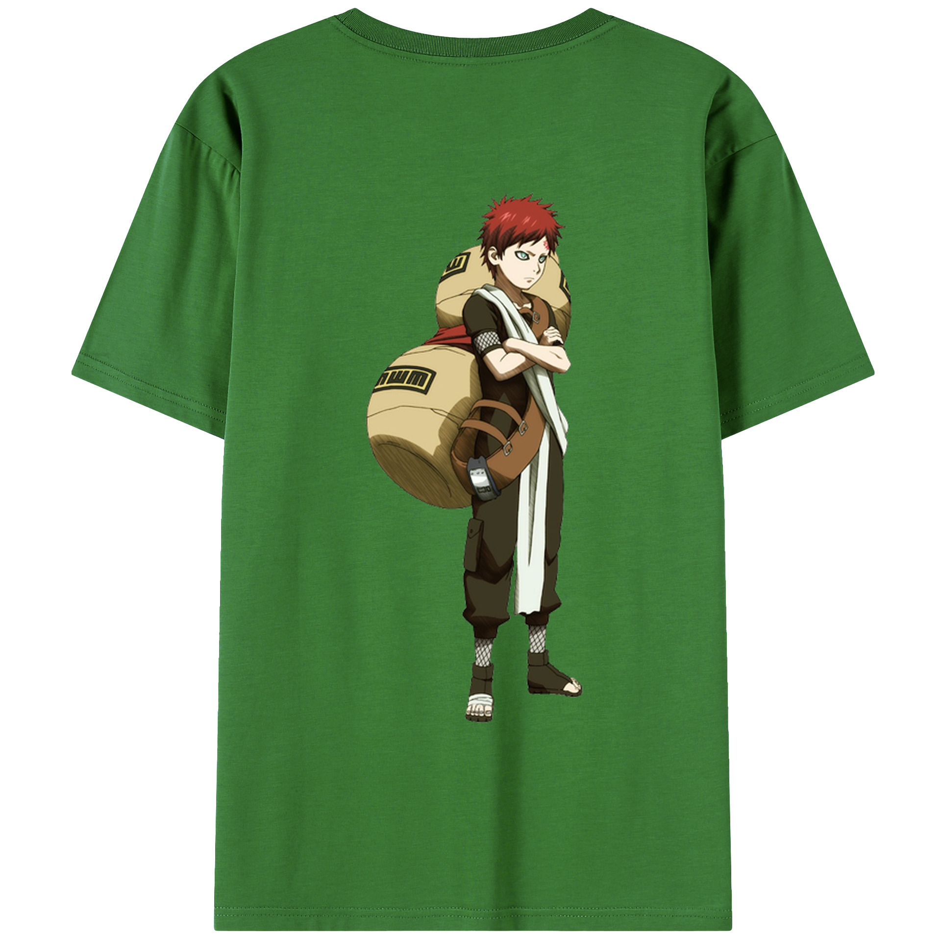 （画像用） NARUTO -ナルト- ガアラ Gaara レディース半袖Tシャツ(バックプリント)